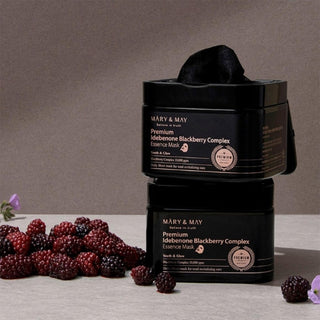 Mary&May Premium Idebenone Blackberry Complex Essence Mask 20 stk