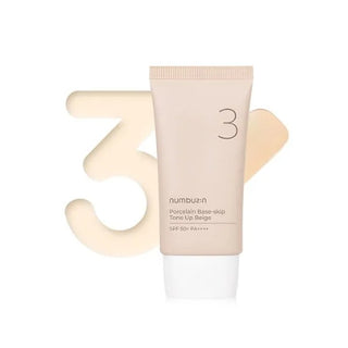 Numbuzin No.3 Porcelain Base-skip Tone Up Beige 50ml